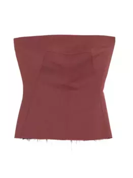 Топ с необработанными краями Rick Owens, розовый