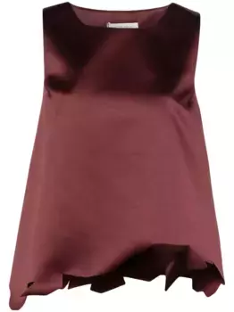 Топ с необработанными краями Viktor & Rolf, красный