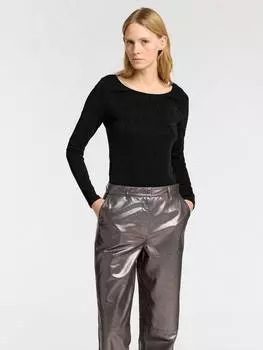 Топ с низкой спинкой от аниты SELECTED FEMME, серебряный