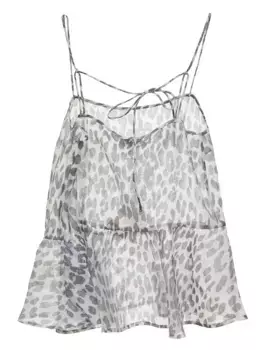 Топ с оборками Baum Und Pferdgarten, серый