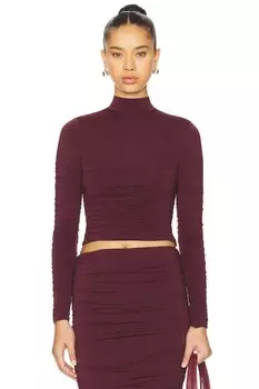 Топ с оборками dulcie Ser.O.Ya, цвет merlot