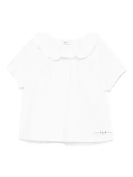 Топ с оборками Il Gufo, белый