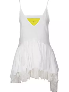 Топ с оборками Marques'Almeida, белый