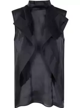 Топ с оборками SACAI, черный