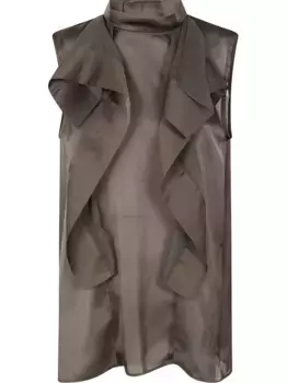 Топ с оборками SACAI, коричневый