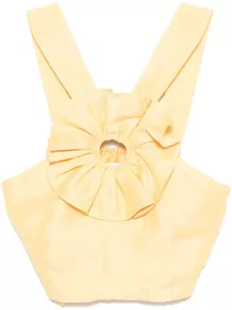Топ с оборками SANDRO, желтый
