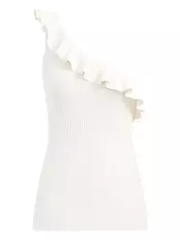 Топ с оборками ZIMMERMANN, белый