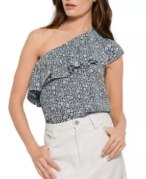 Топ с одним плечом La Fleur AS by DF, мультиколор