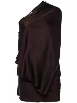Топ с одним рукавом Rick Owens, коричневый