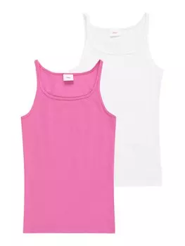 Топ S.Oliver, фуксия/белый