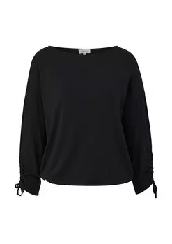 Топ s.Oliver Shirt, черный