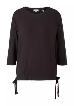 Топ s.Oliver Shirt, черный