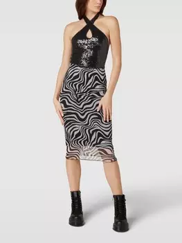 Топ с отделкой пайетками, модель «Тайра» Gina Tricot, черный