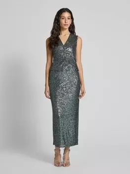 Топ с отделкой пайетками V by Vera Mont, антрацит