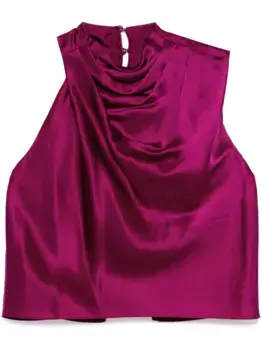 Топ с открытой спиной Michelle Mason, фиолетовый