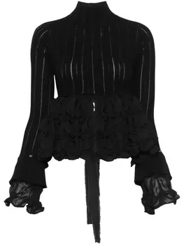 Топ с открытой спиной Rokh, черный