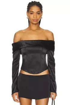 Топ с открытыми плечами Emily More To Come, black