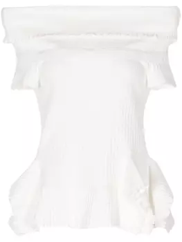 Топ с открытыми плечами Goen.J, белый