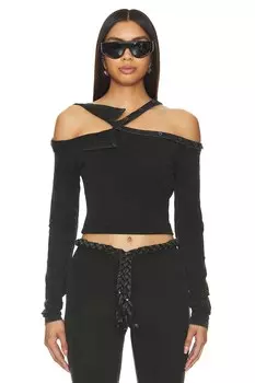 Топ с открытыми плечами Marrknull, черный