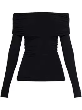 Топ с открытыми плечами rag & bone, черный