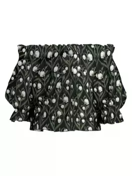 Топ с открытыми плечами Urucu Perla Agua By Agua Bendita, многоцветный