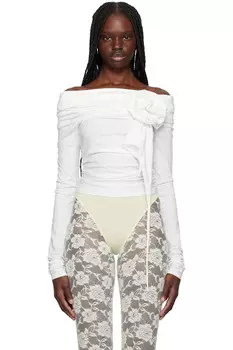 Топ с открытыми плечами Vaquera, белый