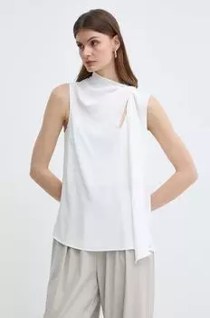 Топ с оттенком шелка Marella, белый