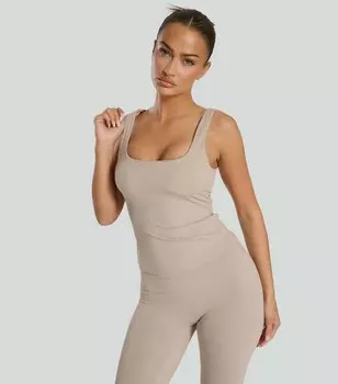 Топ с овальным вырезом и камнем South Beach South Beach, светло-серый