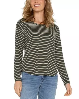 Топ с овальным вырезом и заниженными плечами Liverpool Los Angeles, мультиколор