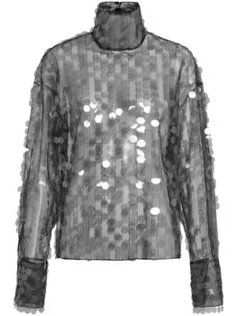 Топ с пайетками 16Arlington, черный