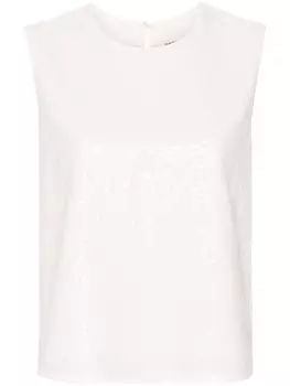 Топ с пайетками Claudie Pierlot, белый