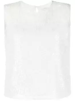 Топ с пайетками Claudie Pierlot, белый