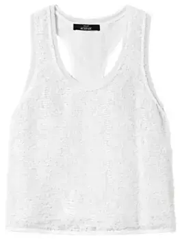 Топ с пайетками TWINSET, белый