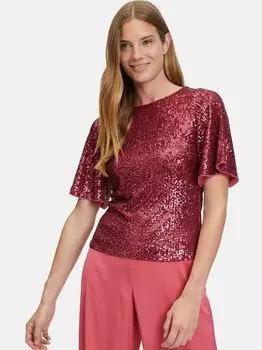 Топ с пайетками Vera Mont, розовый
