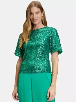 Топ с пайетками Vera Mont, зеленый
