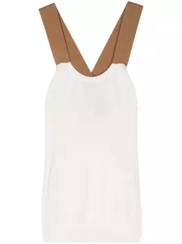 Топ с перекрестными бретелями Plan C, белый