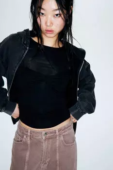 Топ с перекрученной деталью H&M, черный