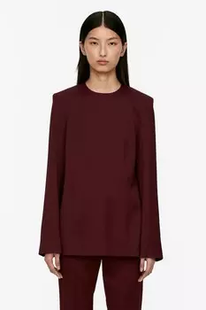 Топ с подплечниками Arket, красный