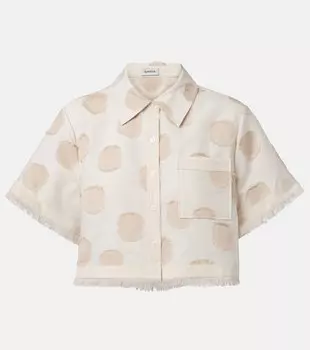 Топ с полосками Topanga Simkhai, BEIGE WHT