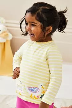 Топ с приложением Jojo Maman Bb, желтый