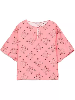 Топ с принтом Alberto Biani, розовый