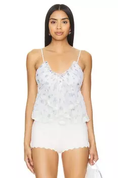 Топ с принтом femme fatale в цвете слоновой кости Free People, мультиколор