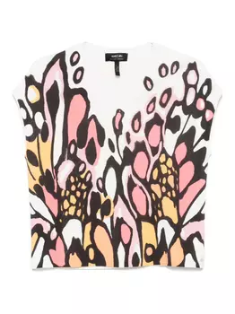 Топ с принтом MARCCAIN, белый