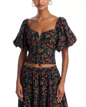 Топ с принтом обезьяны AQUA, черный