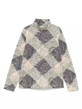 Топ с принтом пейсли ETRO KIDS, зеленый