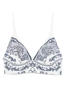 Топ с принтом пейсли SANDRO, белый