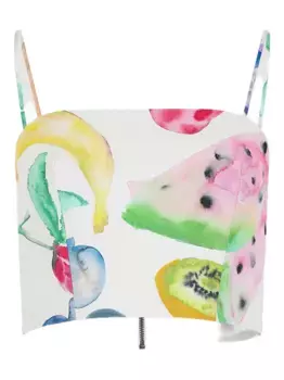 Топ с принтом Rosie Assoulin, белый