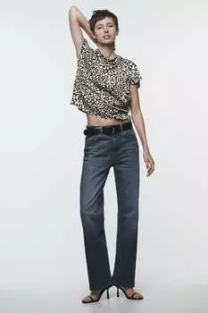 Топ с принтом в горое ZARA, экру