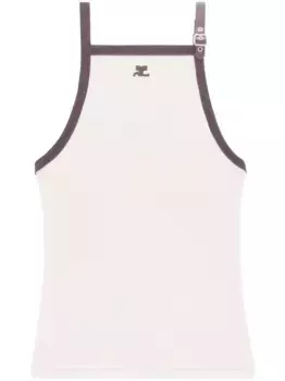 Топ с пряжкой Courrges, нейтральный