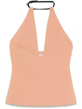 Топ с пряжкой The Attico, нейтральный